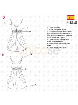 MOLDE BLUSA TOP LARGA MUJER 2208