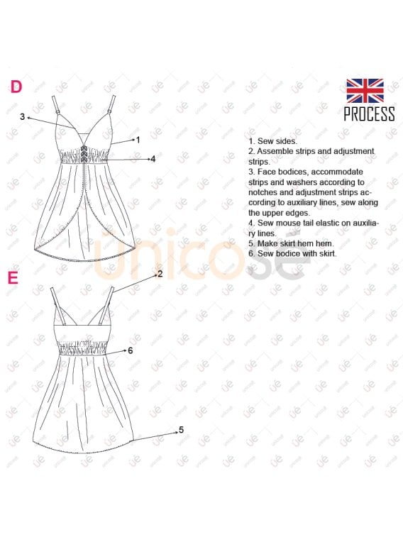 MOLDE BLUSA TOP LARGA MUJER 2208