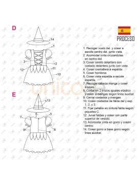 MOLDE DISFRAZ DE BRUJA BEBE 2218