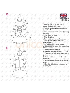 MOLDE DISFRAZ DE BRUJA BEBE 2218