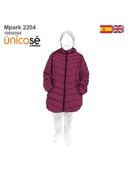 MOLDE PARKA LARGA MUJER 2204