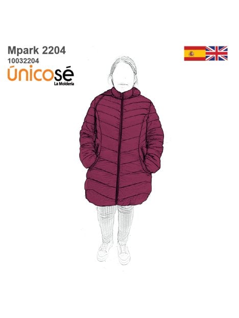 MOLDE PARKA LARGA MUJER 2204