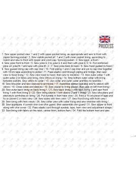 MOLDE PARKA TRABAJO MUJER RT 2229