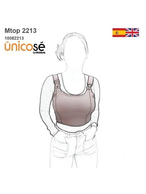 MOLDE TOP TIRANTES CON AJUSTE MUJER 2213