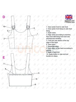 MOLDE TOP TIRANTES CON AJUSTE MUJER 2213