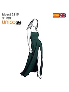 MOLDE VESTIDO LARGO MUJER 2215