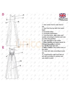 MOLDE VESTIDO LARGO MUJER 2215