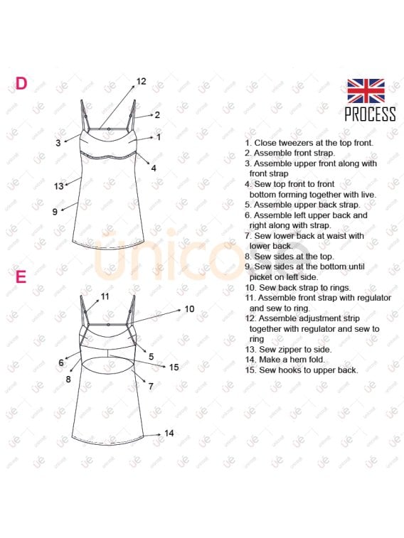 MOLDE VESTIDO CORTO MUJER 2211