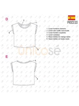 MOLDE BLUSA CERRADA MUJER 2209