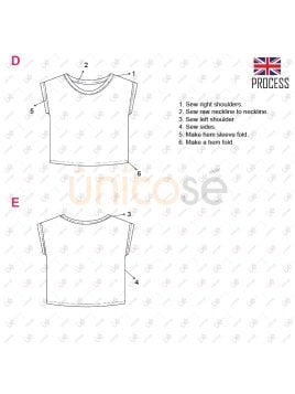 MOLDE BLUSA CERRADA MUJER 2209