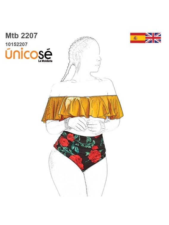 MOLDE TRAJE DE BAÑO 2 PIEZAS MUJER 2207