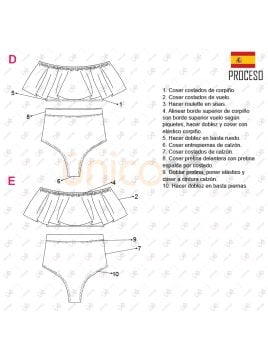 MOLDE TRAJE DE BAÑO 2 PIEZAS MUJER 2207