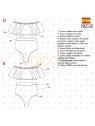 MOLDE TRAJE DE BAÑO 2 PIEZAS MUJER 2207