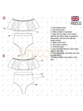 MOLDE TRAJE DE BAÑO 2 PIEZAS MUJER 2207