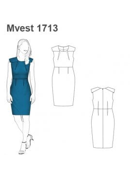 VESTIDO CORTO TUBO MUJER