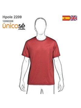 MOLDE POLERA BASICA HOMBRE 2209