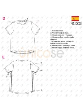 MOLDE POLERA BASICA HOMBRE 2209