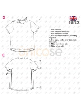 MOLDE POLERA BASICA HOMBRE 2209