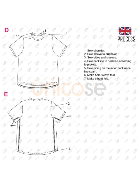 MOLDE POLERA BASICA HOMBRE 2209