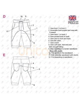 MOLDE SHORT BERMUDA HOMBRE 2201