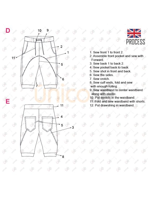 MOLDE SHORT BERMUDA HOMBRE 2201
