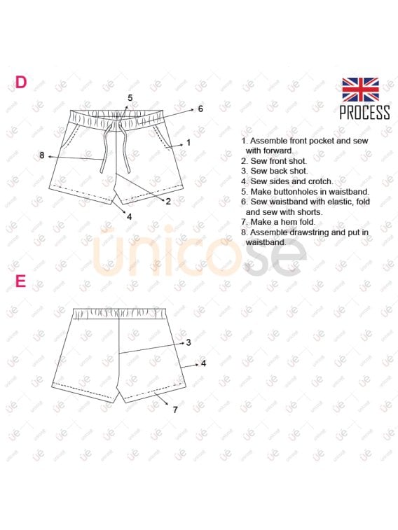 MOLDE SHORT BASICO MUJER 2201