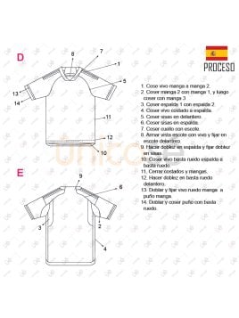 MOLDE DEPORTE CAMISETA FUTBOL 2235