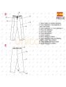 MOLDE PANTALON CARGO MUJER 2213
