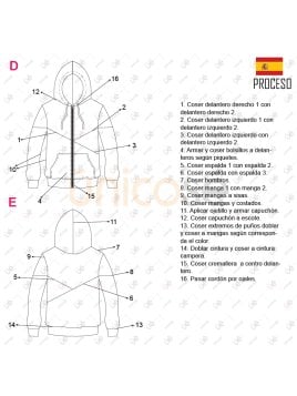 MOLDE CHAQUETA CORTES HOMBRE 2206