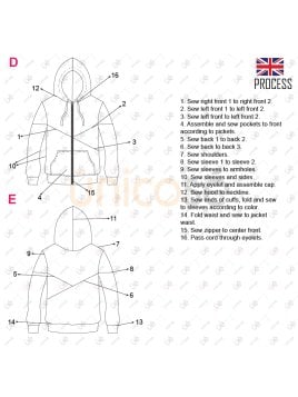 MOLDE CHAQUETA CORTES HOMBRE 2206