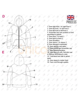 MOLDE CHAQUETA CORTES HOMBRE 2206