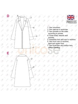 MOLDE ABRIGO TAPADO MUJER 2208