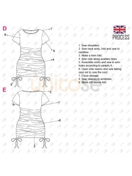 MOLDE VESTIDO CORTO MUJER 2214