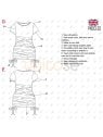 MOLDE VESTIDO CORTO MUJER 2214