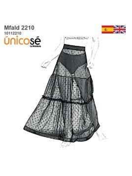 MOLDE FALDA LARGA MUJER 2210