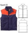 PARKA CORTES HOMBRE, BOLSILLOS DELANTERO