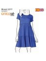 MOLDE VESTIDO BASICO MUJER 2217