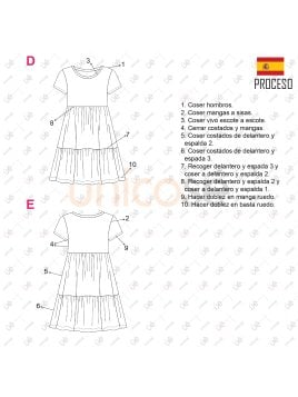 MOLDE VESTIDO BASICO MUJER 2217