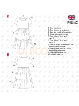 MOLDE VESTIDO BASICO MUJER 2217