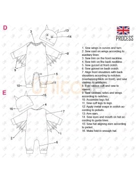 MOLDE DISFRAZ DE MURCIELAGO BEBE 2217