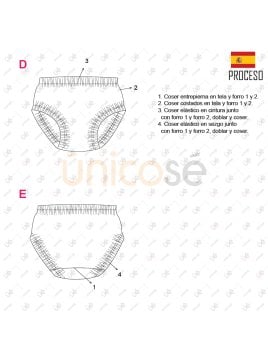 MOLDE TRAJE DE BAÑO 1 PIEZA BEBE 2202