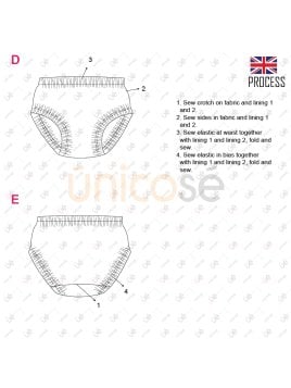 MOLDE TRAJE DE BAÑO 1 PIEZA BEBE 2202