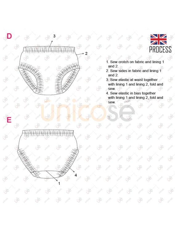 MOLDE TRAJE DE BAÑO 1 PIEZA BEBE 2202