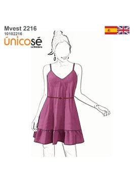 MOLDE VESTIDO SOLERA MUJER 2216