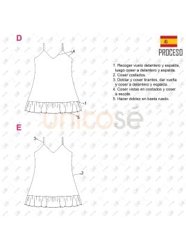 MOLDE VESTIDO SOLERA MUJER 2216