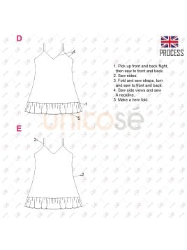 MOLDE VESTIDO SOLERA MUJER 2216