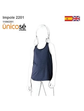 MOLDE POLERA MUSCULOSA NIÑA 2201