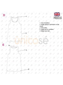 MOLDE POLERA MUSCULOSA NIÑA 2201