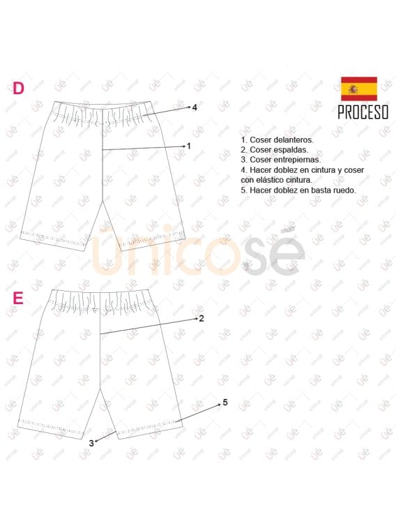MOLDE SHORT CALZA BIKER NIÑA 2202