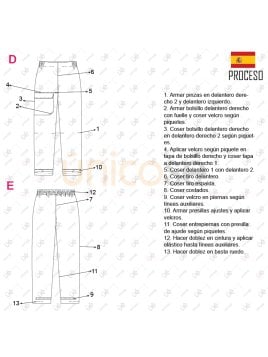 MOLDE DEPORTE PANTALON NAVEGACION 2238